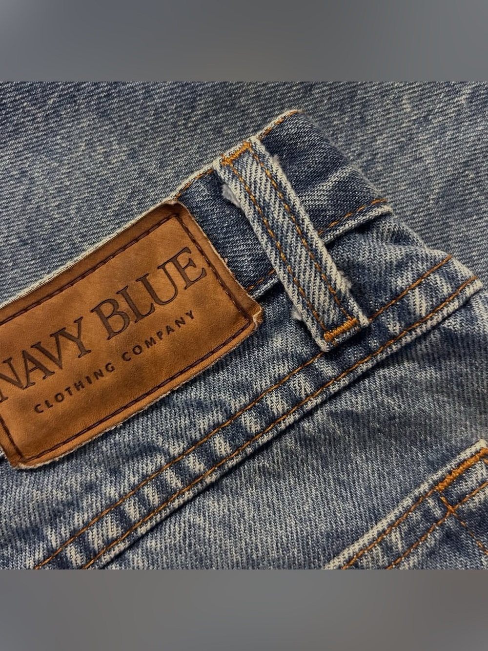 Vintage 90s High Waisted Denim Shorts Mom Jean Shorts - by NAVY BLUE